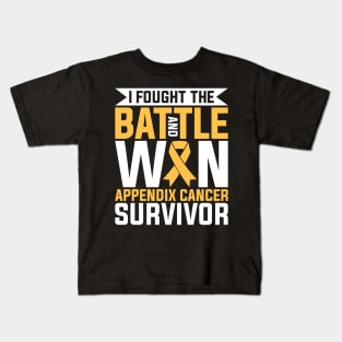 Appendix Cancer Survivor Appendix Cancer Awareness Kids T-Shirt